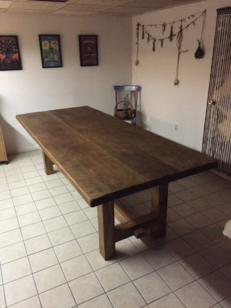White Oak and Chestnut Table