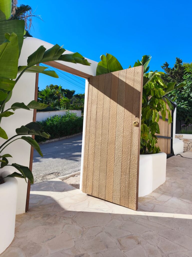 Cliff House Moraira Bespoke Ipe Door