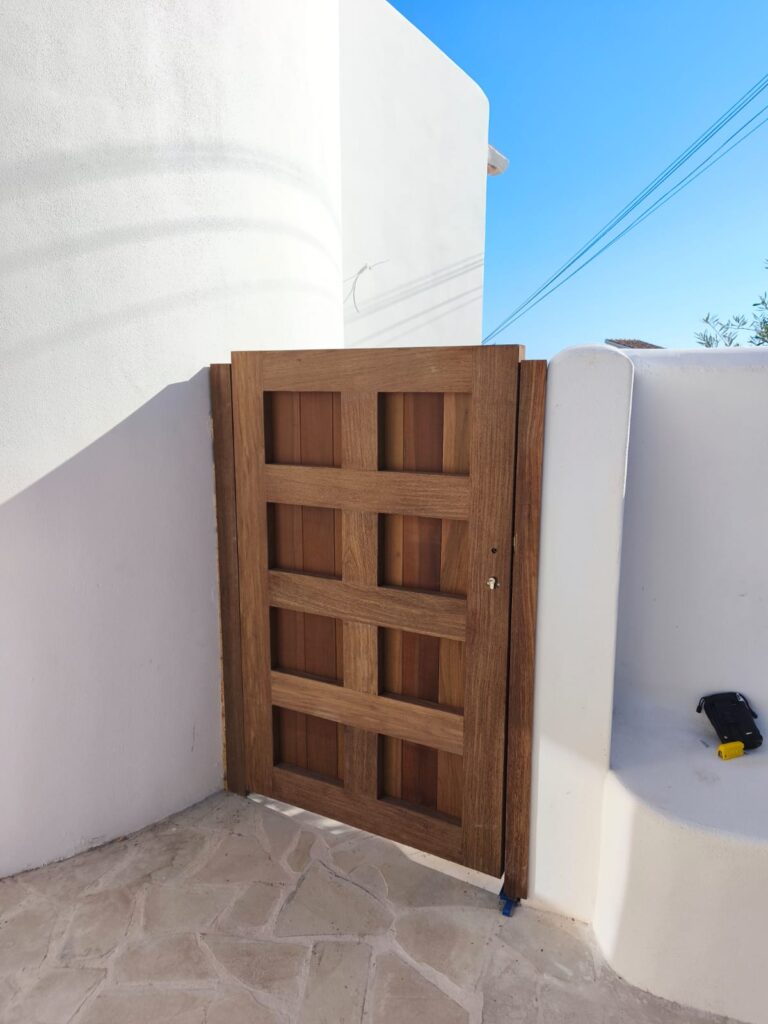 Cliff House Moraira Bespoke Ipe Door